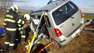 Vážná nehoda uzavřela silnici na Písecku