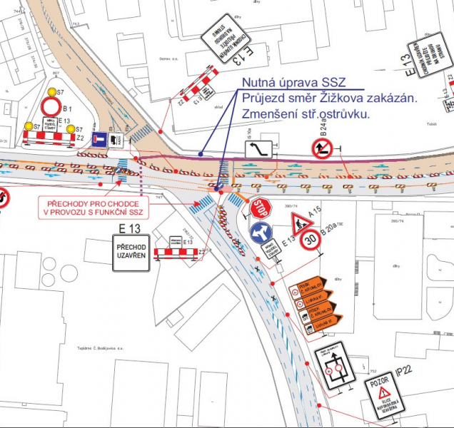 Rekonstrukce Mánesovy ulice pokračuje
