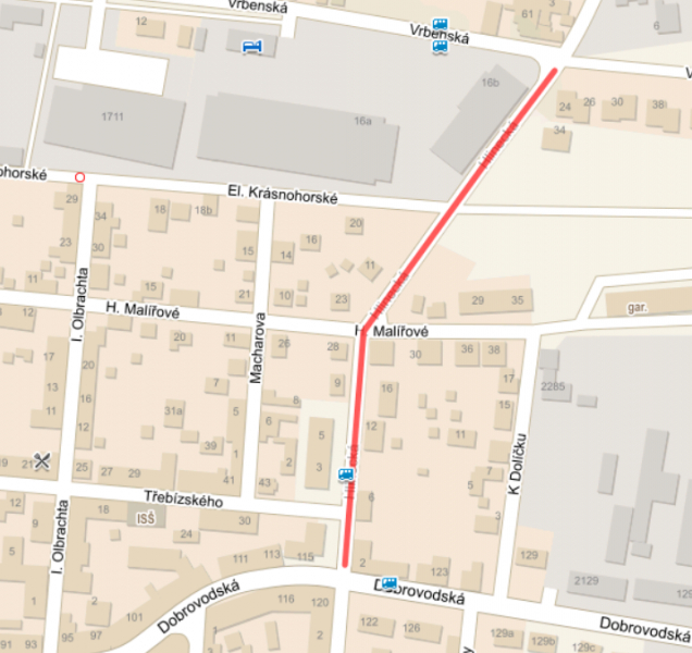 Hlineckou ulici v Budějovicích čeká oprava