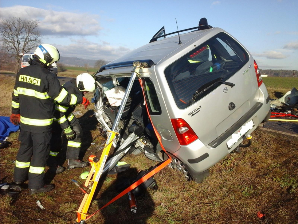 Vážná nehoda uzavřela silnici na Písecku